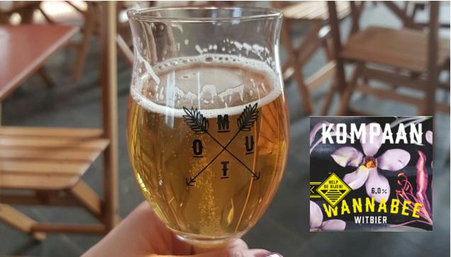 WannaBee bier in glas WannaBee bier in glas